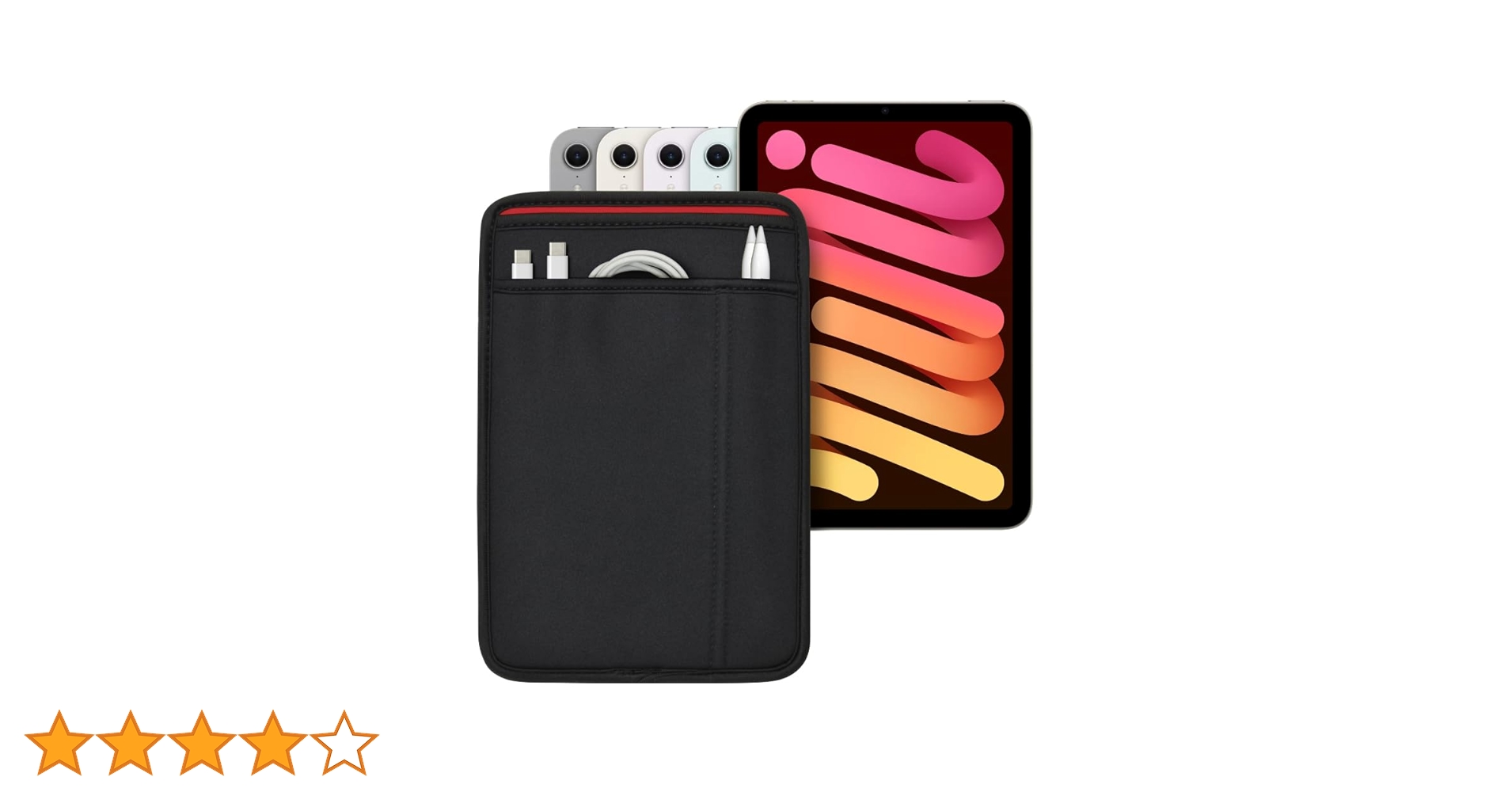 Amazon | (ポケット付) iPad mini シリーズ用 JustFit スリーブ